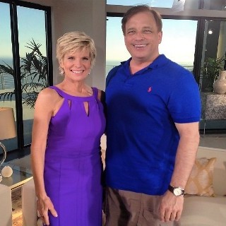 On set with Debby Boone