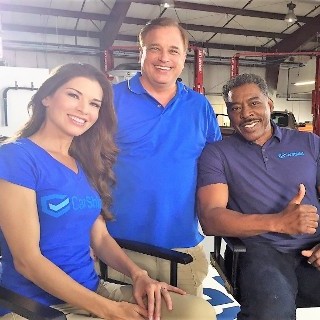 On set with AJ Janic from TLCs Overhaulin and Ghostbuster Ernie Hudson